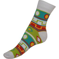 Ponožky Azték - bílé