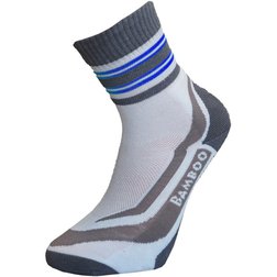 Bambusové sportovní ponožky bílo-modré