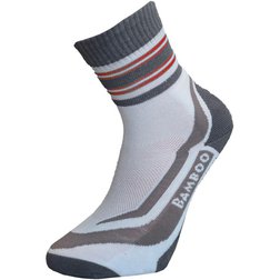 Bambusové sportovní ponožky bílo-červené