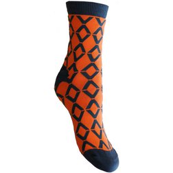 Pestré ponožky Dynamic - zářivě oranžová (nadměrné)