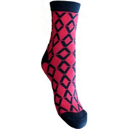Pestré ponožky Dynamic - zářivě růžová