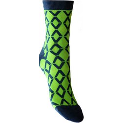 Pestré ponožky Dynamic - zářivě zelená (dětské)
