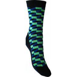 Veselé 3D ponožky - zeleno-modré