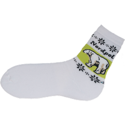 Veselé Nordpol ponožky - bílá