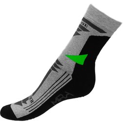 Outdoorové sportovní ponožky - zelené