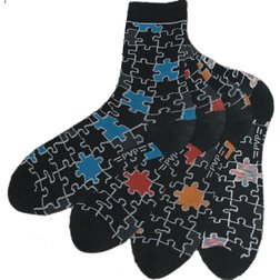 Puzzle ponožky černé