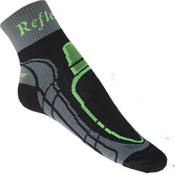 Reflexní ponožky tmavé - zelená