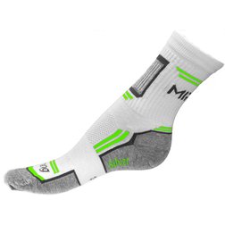 Sportovní ponožky Racing bílo-světlě zelené