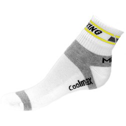 Trekingové sportovní ponožky bílo-žluté