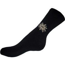 Ponožky zimní vločka - černá