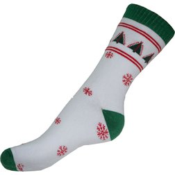 Vánoční ponožky bílé