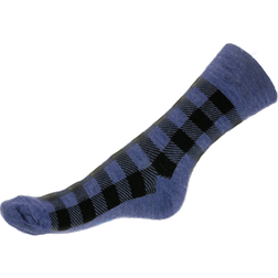 Ponožky kostka - vlna Merino - riflové