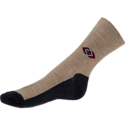 Ponožky koso - vlna Merino - béžové