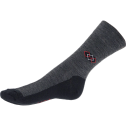 Ponožky koso - vlna Merino - šedé