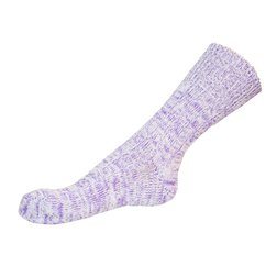 Teplé volné ponožky - žebro (fialové)