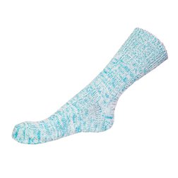 Teplé volné ponožky - žebro (modré)