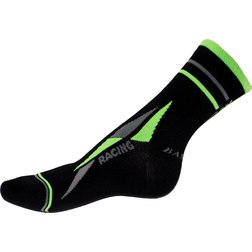 Bambusové ponožky hladké černo-zelené